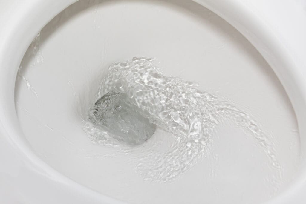 Toilet Bowl with Water